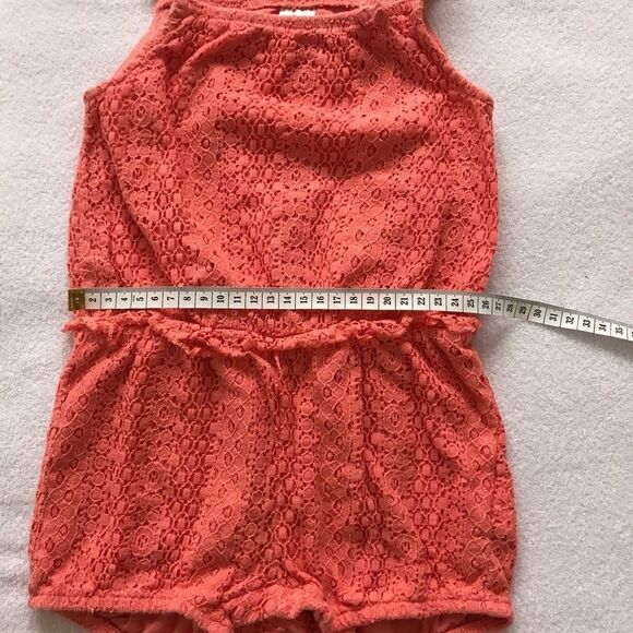 H&M Kids Romper Orange Floral 18-24M Girl​ - Picture 4 of 8